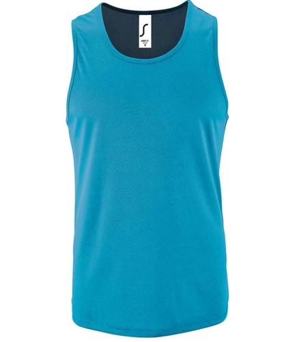 SOLS Sporty Tank - Aqua - 3XL